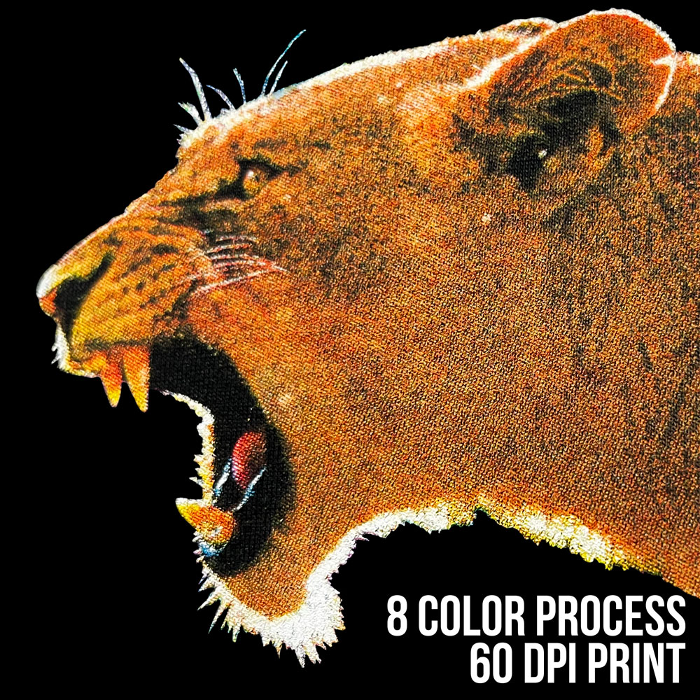 60 DPI Simulated Process Lion